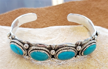 Bracelet en Turquoise verte