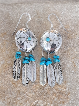 Boucles d'oreilles Turquoise