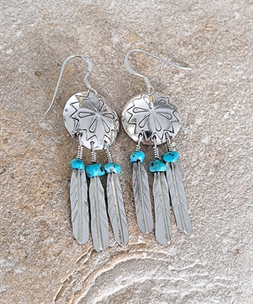 Boucles d'oreilles argent massif