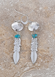 Boucles d'oreilles Turquoise