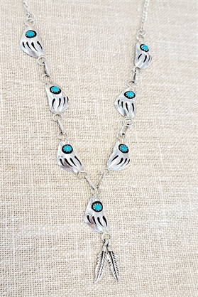 Collier Navajo en argent