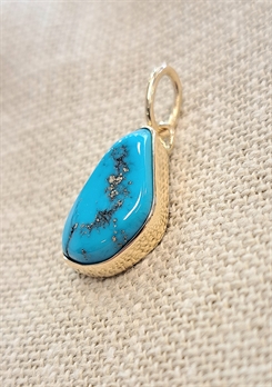 Pendentif patte d'ours et Turquoise