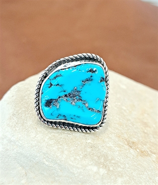 Bague aigle turquoise