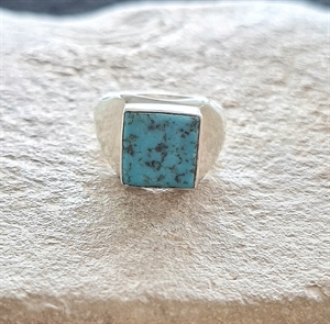 Bague turquoise corail