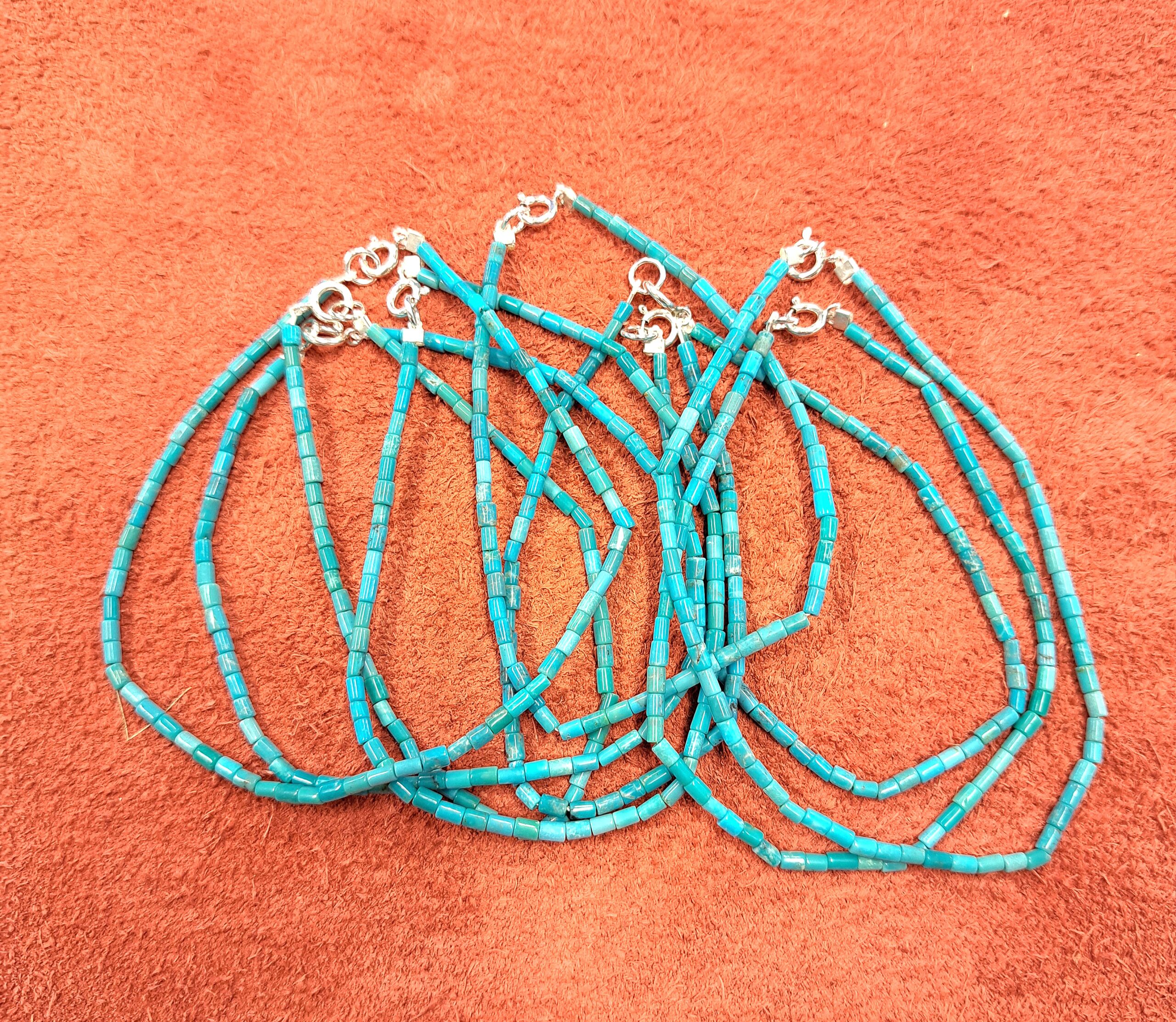 Bracelet en perles de Turquoise Heishi