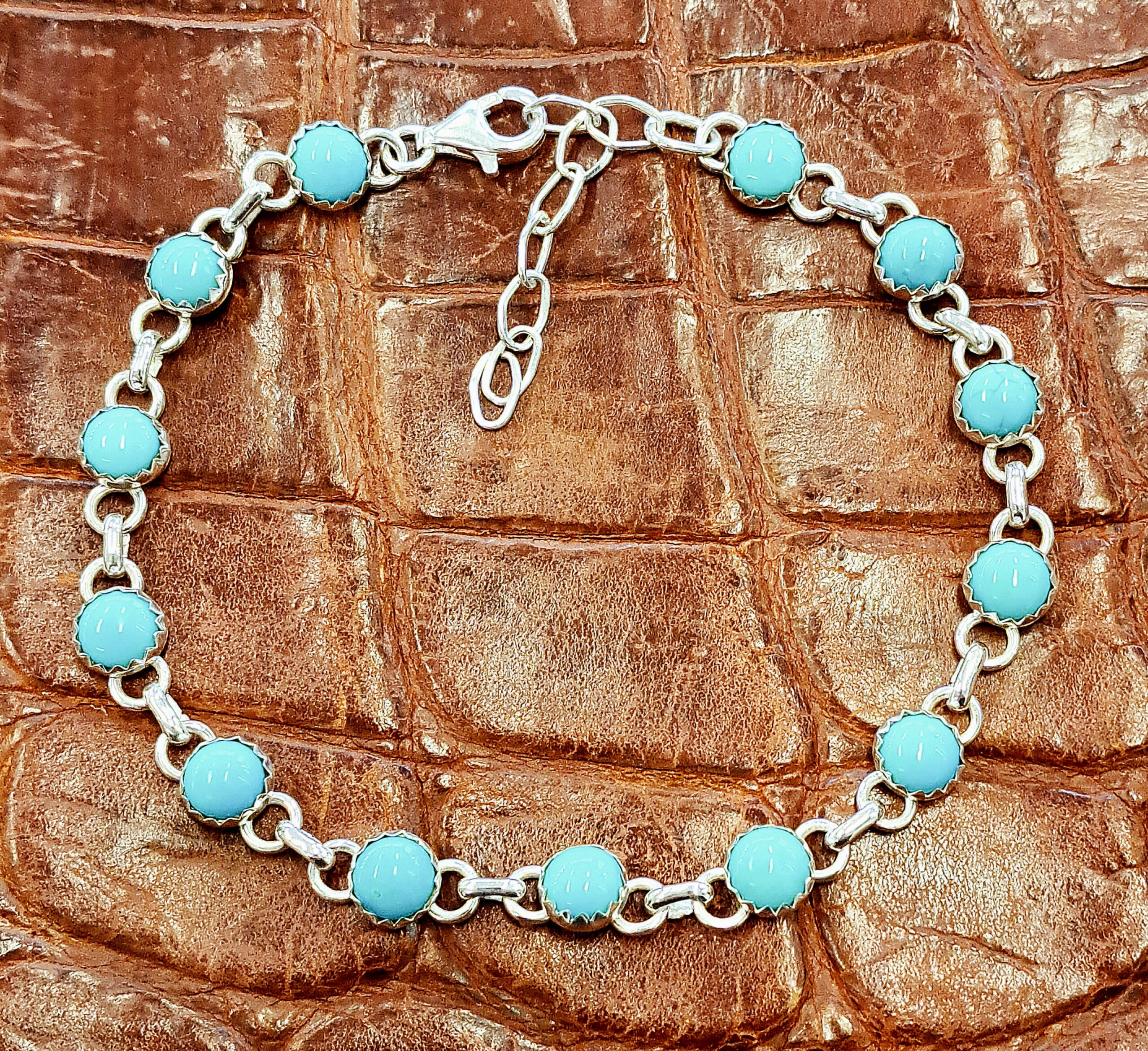 Bracelet en Turquoise sur argent 925°