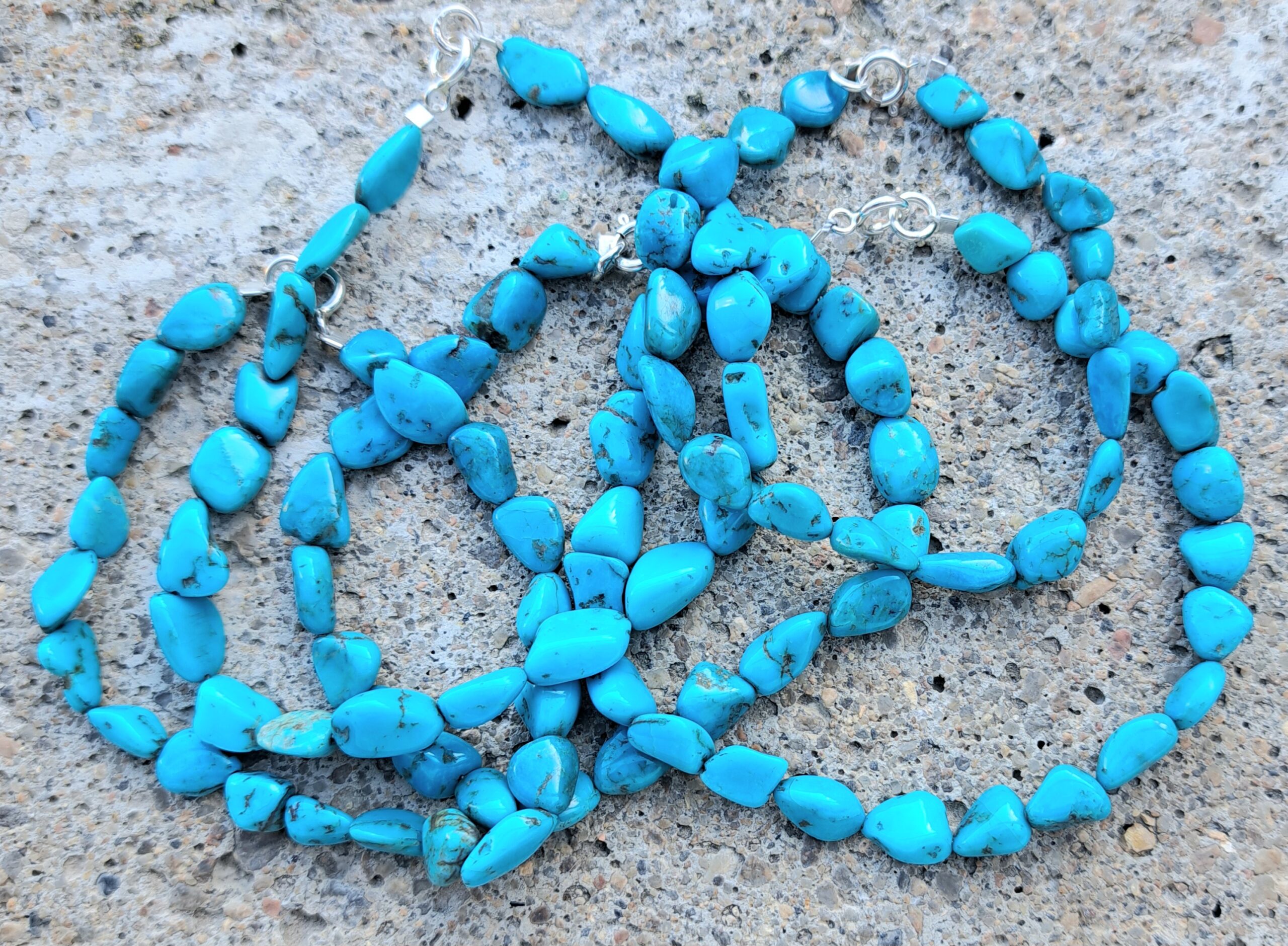 Bracelet en Turquoise Kingman nuggets