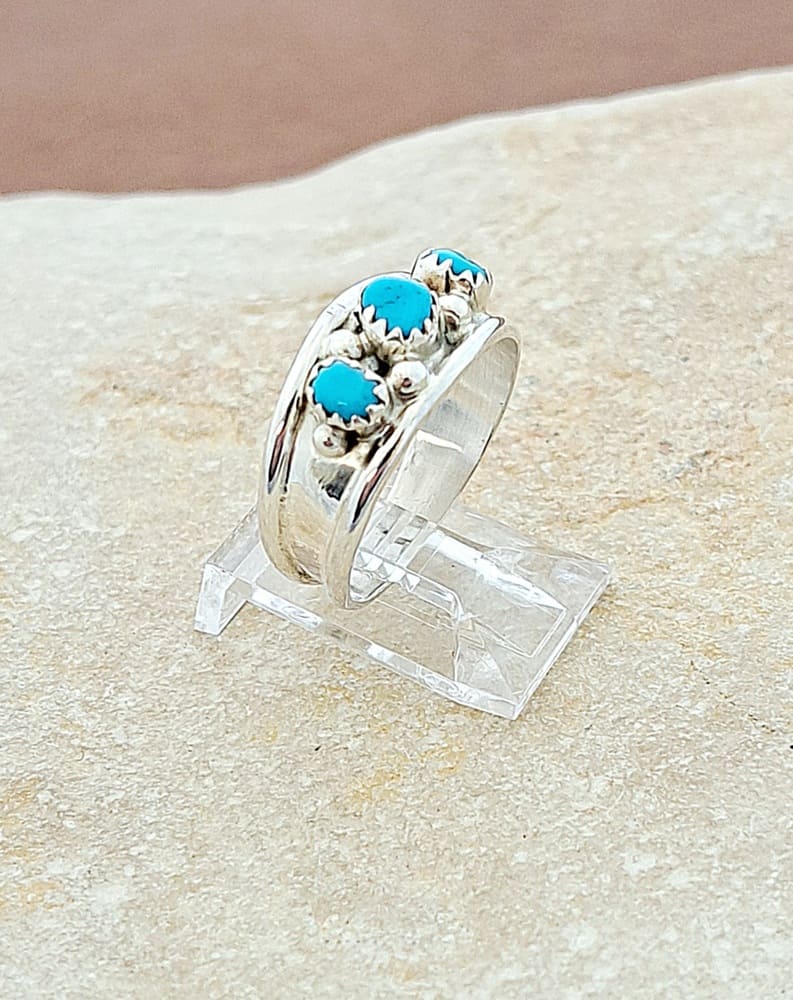 Bague en argent Turquoise homme