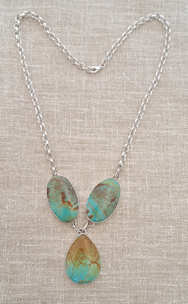 Collier en Turquoise sur argent 925°