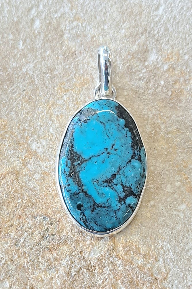 Pendentif en Turquoise sur argent 925°