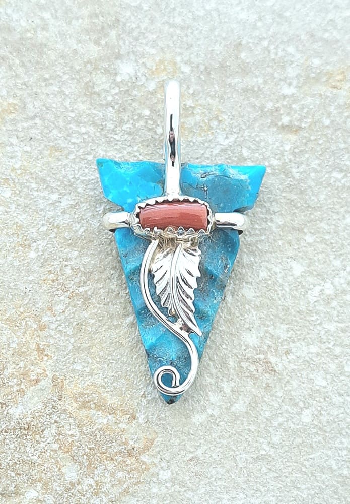 Pendentif collier Zuni Navajo