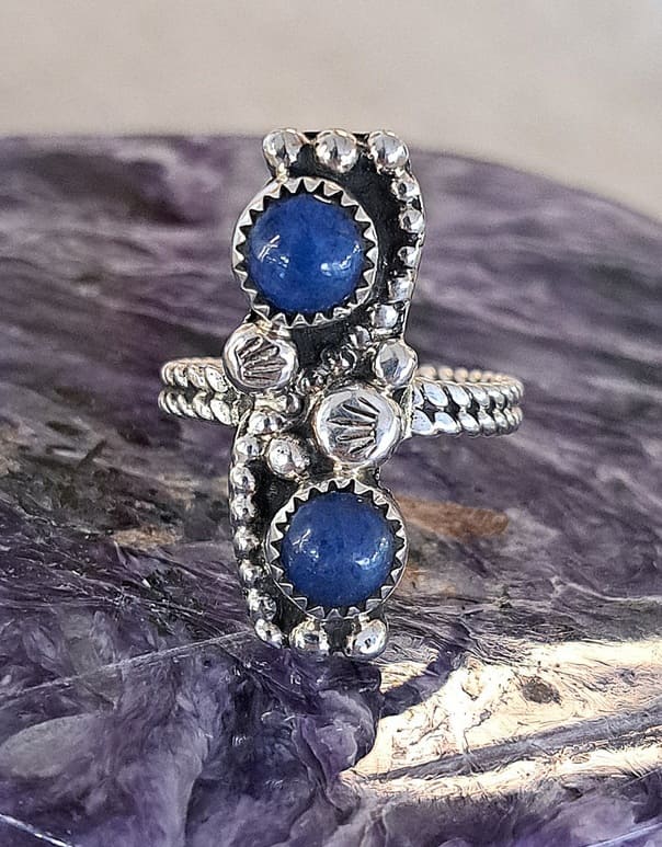 Bague en Turquoise véritable argent 95 ème