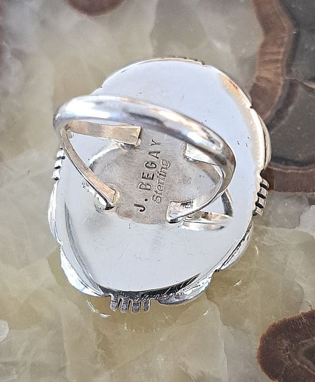 Bague en Turquoise véritable argent 95 ème