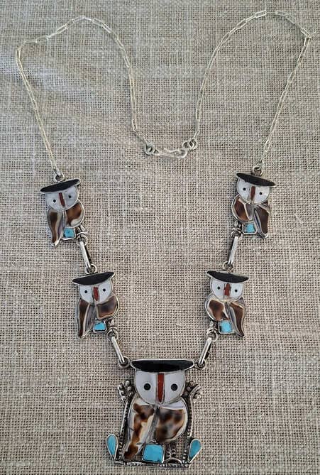 Collier Zuni en argent massif