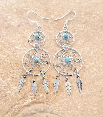 Boucles d'oreilles Attrapeur de rêves