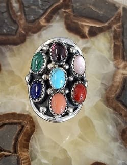 Bague Navajo en Turquoise