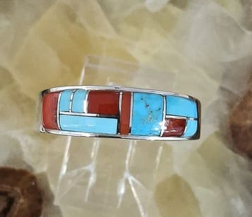 Bague Navajo en Turquoise