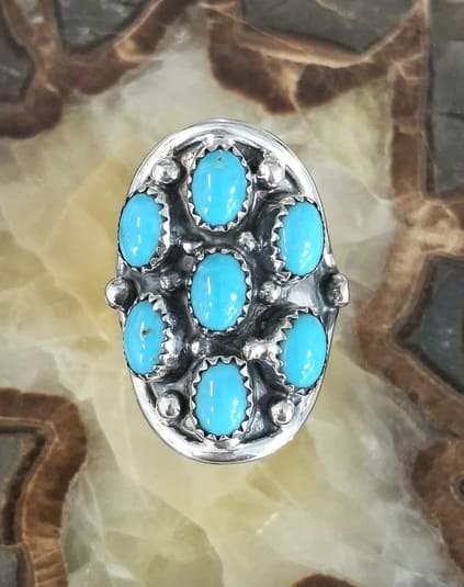 Bague Navajo en Turquoise