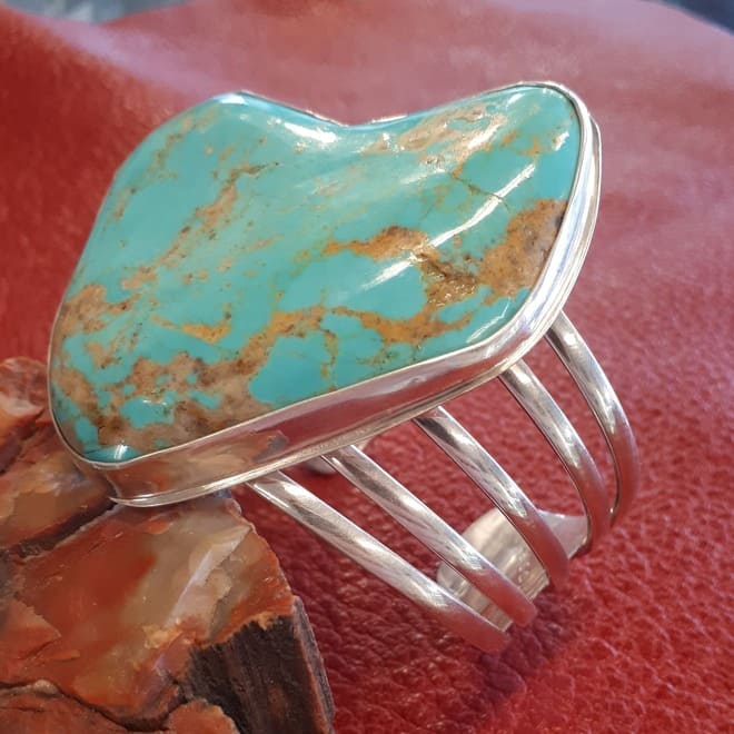 Bracelet en Turquoise et argent 925°.