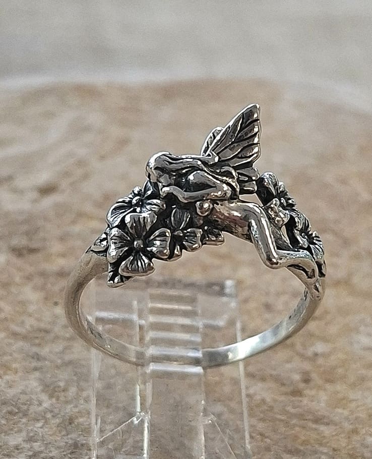 Bague fée en ragent 925°.
