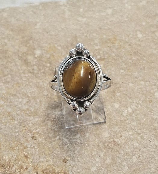Bague œil de tigre