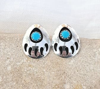 Boucles d'oreilles pattes d'ours