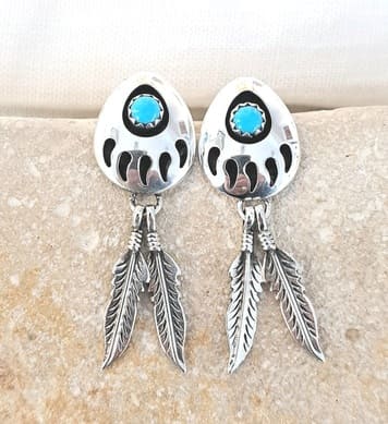 Boucles d'oreilles pattes d'ours