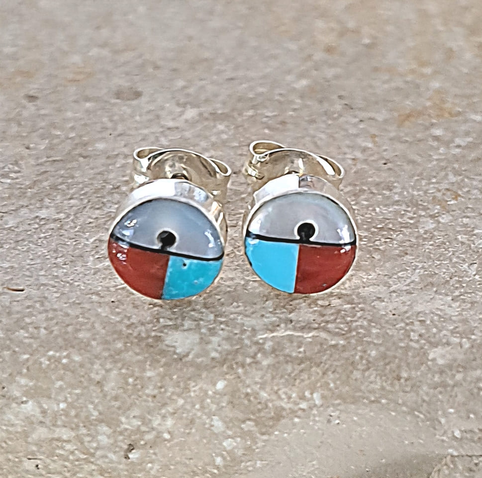 Boucles d'oreilles Amérindiennes Zuni Navajo Hopi