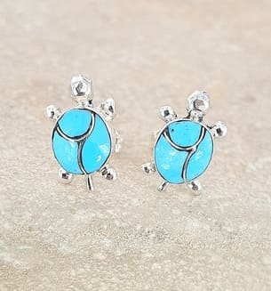 Boucles d'oreilles Amérindiennes Zuni Navajo Hopi
