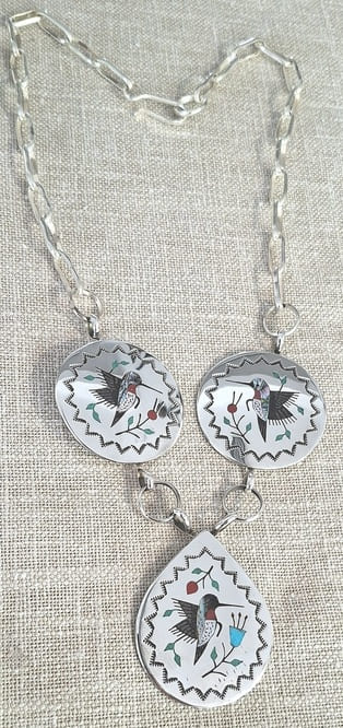 Collier Oiseaux mouches