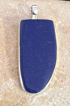 pendentif en Lapis lazuli en argent 925°.