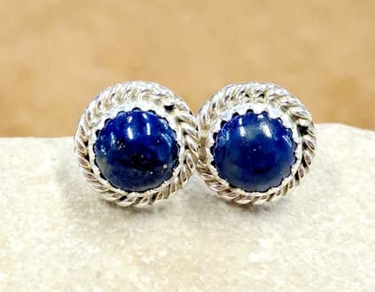 Boucles d'oreilles en lapis lazuli