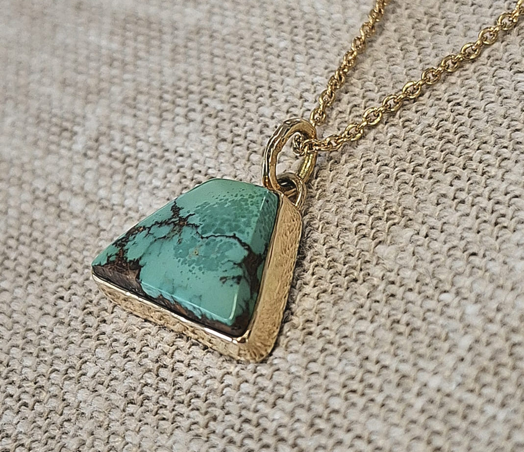 Collier en Turquoise en argent 925°.
