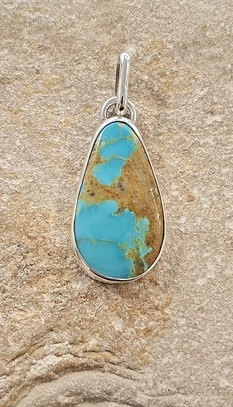 Pendentif en Turquoise véritable
