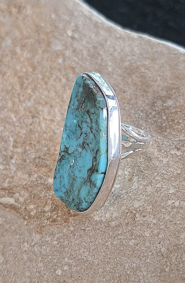 Bague en Turquoise Campitos en argent 925°.